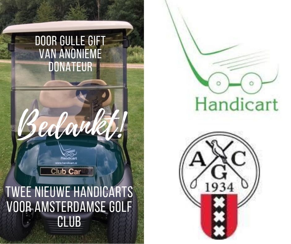 Twee nieuwe Handicarts voor Amsterdamse Golfclub